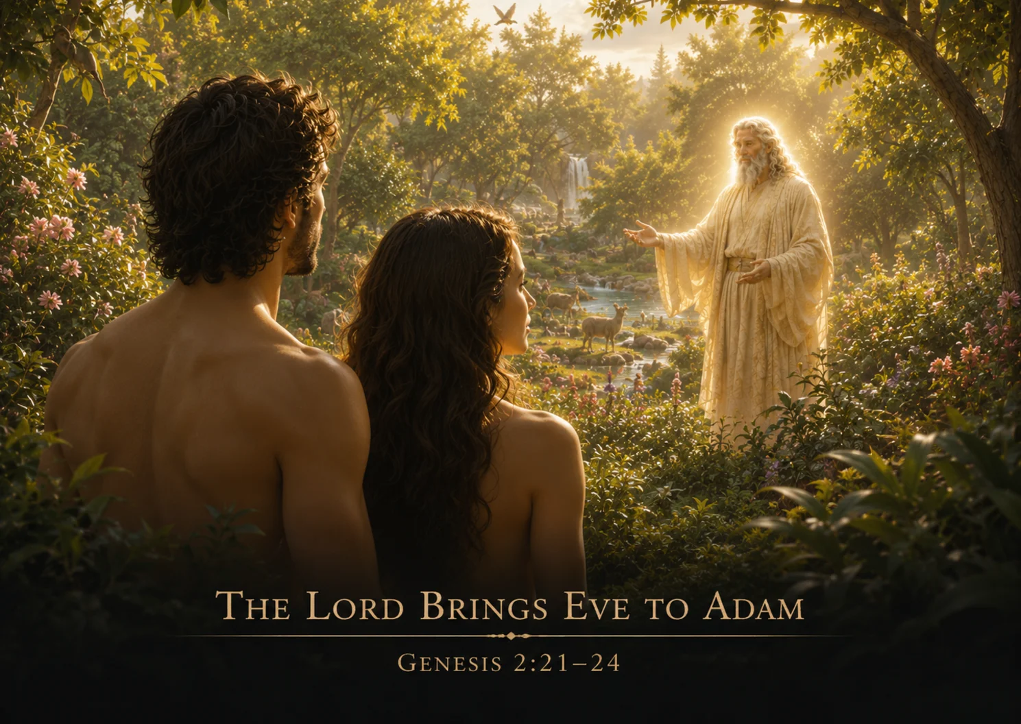 The Lord brings Eve to Adam