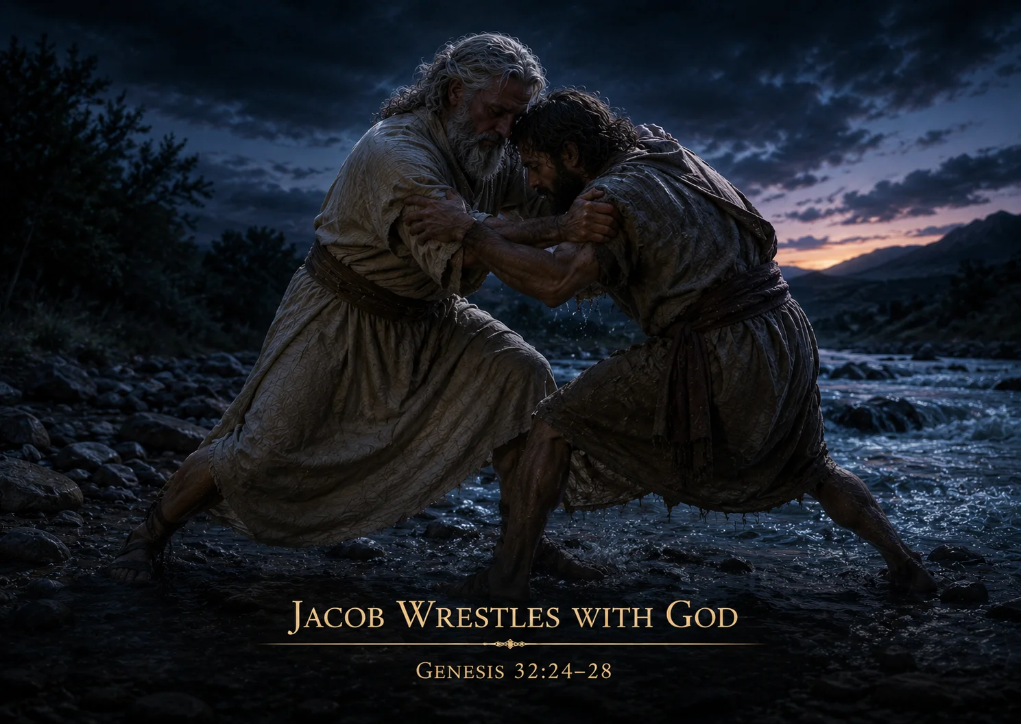 Jacob wrestles with God